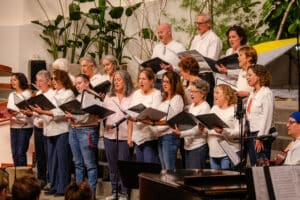 The TI Singers performing at the concert